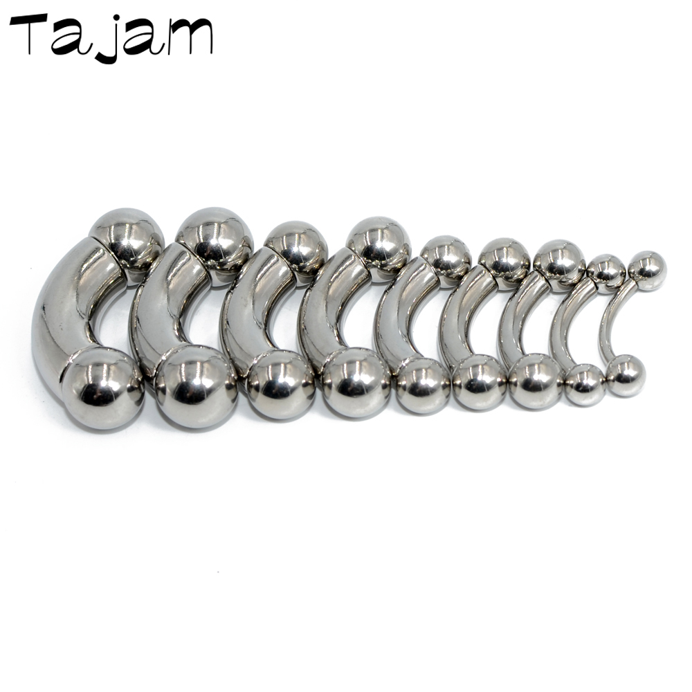 Nipple Bar Curved - 1PC In Acciaio Inox Dritto Bilanciere