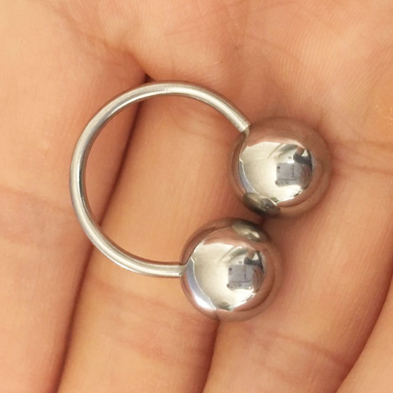 Nipple Bar Curved - Grande palla in acciaio inossidabile bilanciere