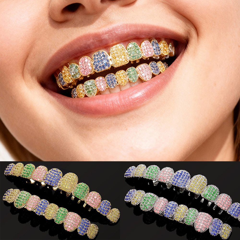 Body Jewelry For Men - YOUNGX 10/10 Iced Out Pieno Colorato