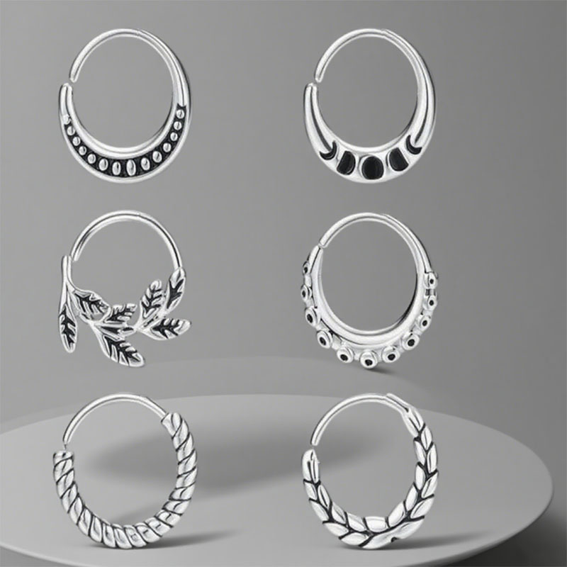 Body Jewelry Metal Types - 6 pezzi di accessori per anelli