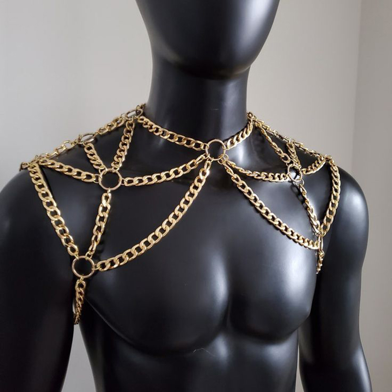 Body Jewelry Back - Punk Uomo Spalla Corpo Catena Indietro
