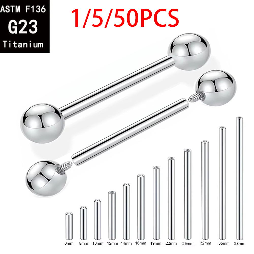Body Jewelry Implants - 1/5/50 Pezzi ASTM F136 Titanio Grado