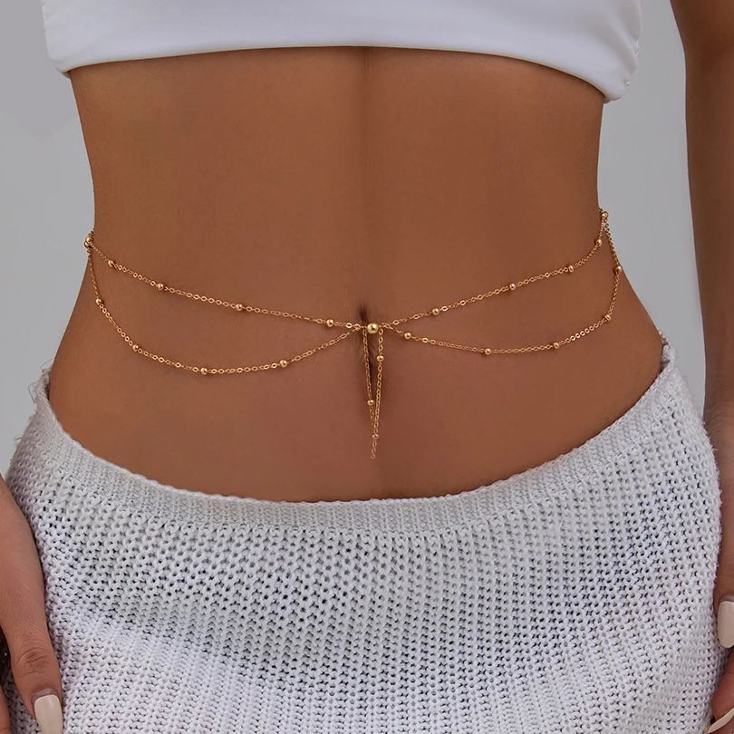 Body Jewelry Sale - KunJoe Catena multistrato color oro con