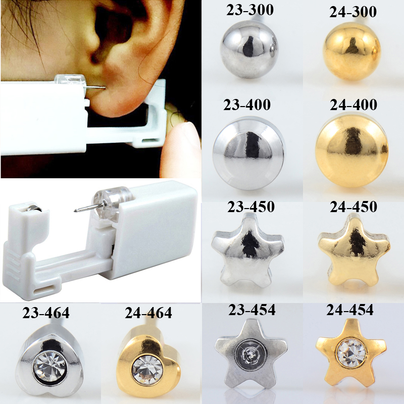 Body Jewelry Jewelry Box - 24 pz/scatola No Pain Ear Piercing