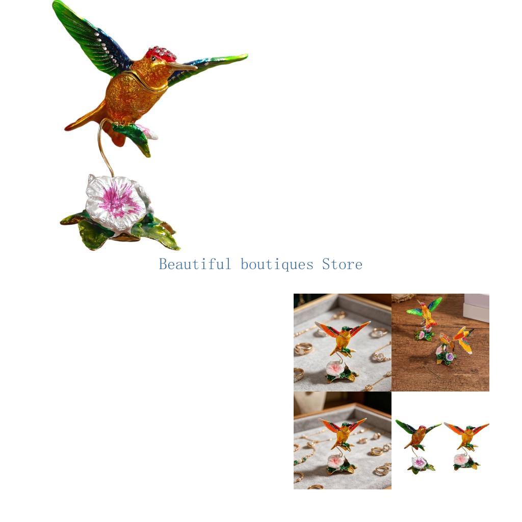 Body Jewelry Jewelry Box - Portagioie U4LF Vanity a forma colibrì
