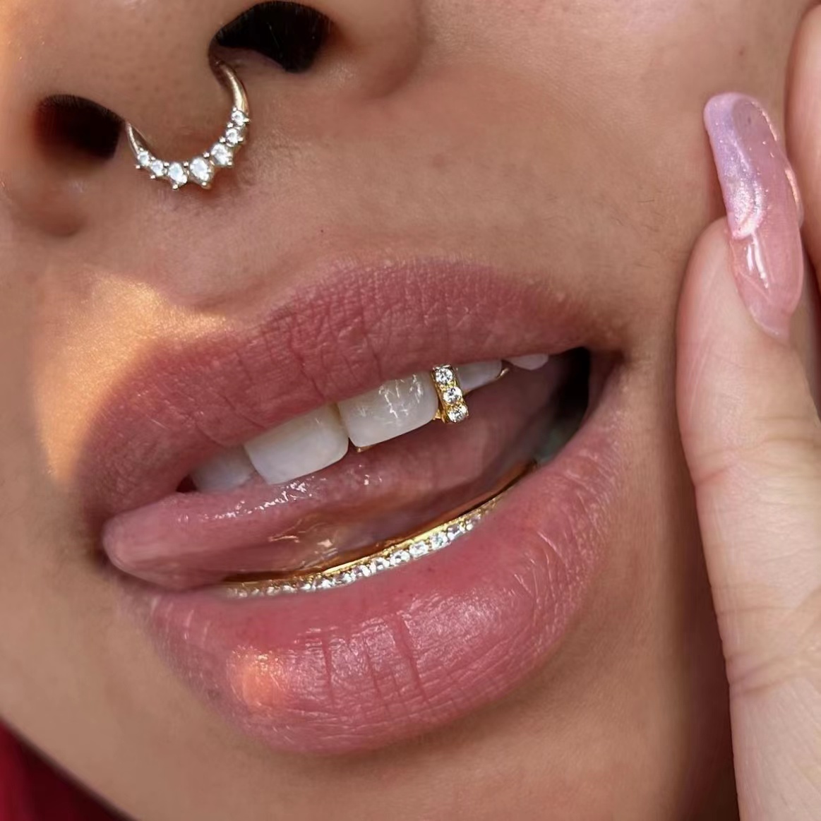 Body Jewelry For Men - RACHELZ Hip Hop Singola Barra Verticale