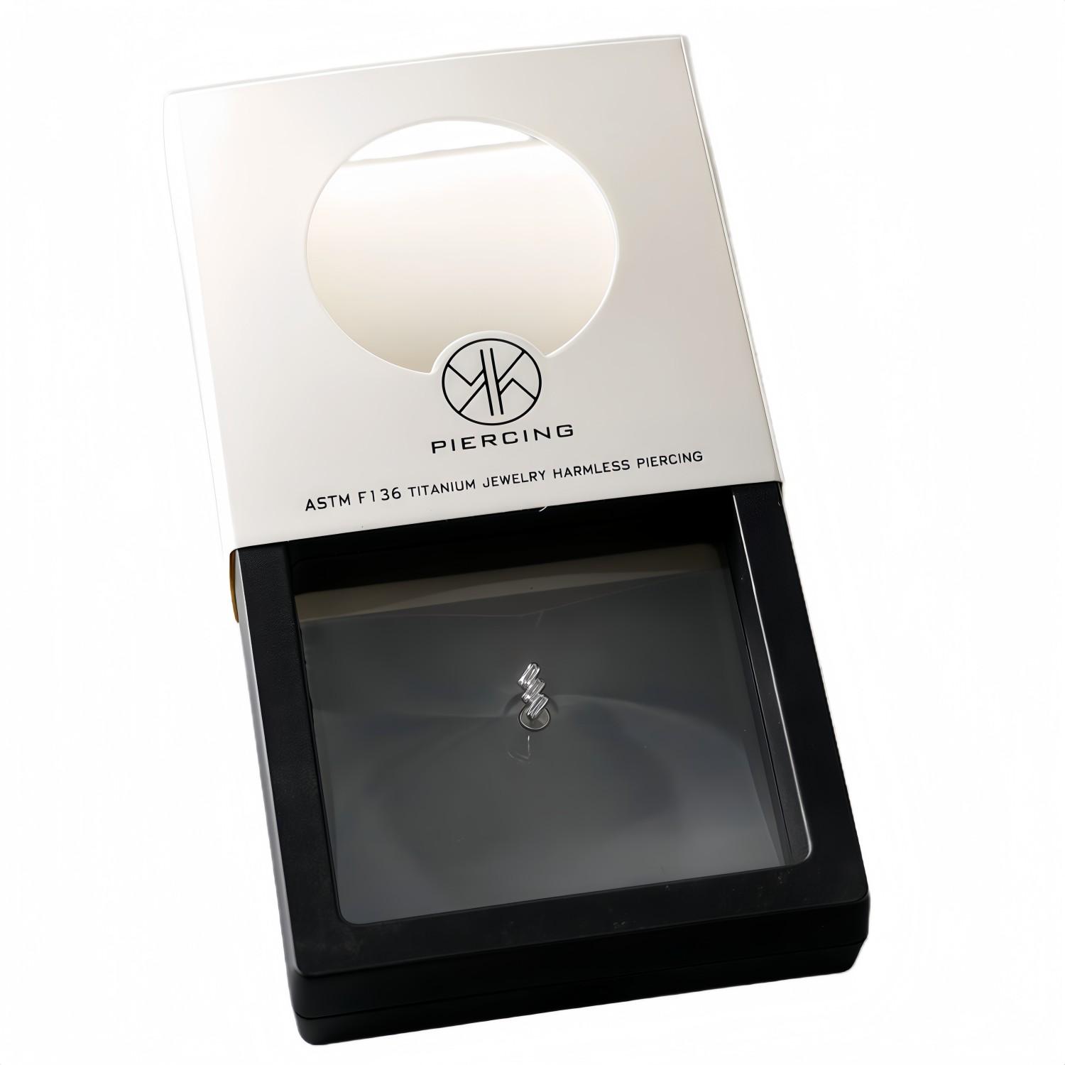 ATSM F136 Titanio Labbro Zirco - Body Jewelry Jewelry Box recensione e prezzo