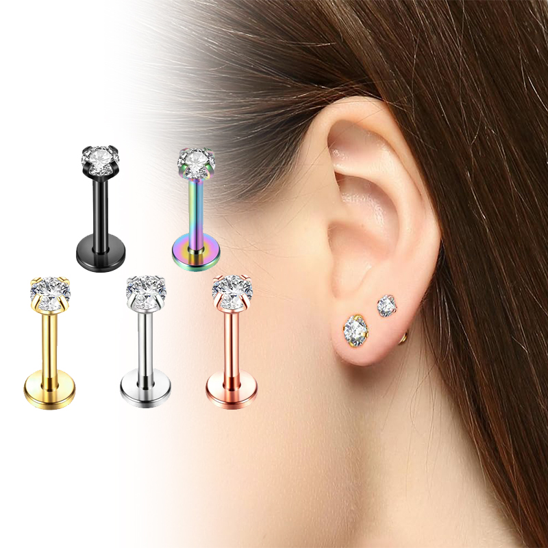 Orecchini a perno in titanio 1 - Body Jewelry Back recensione e prezzo
