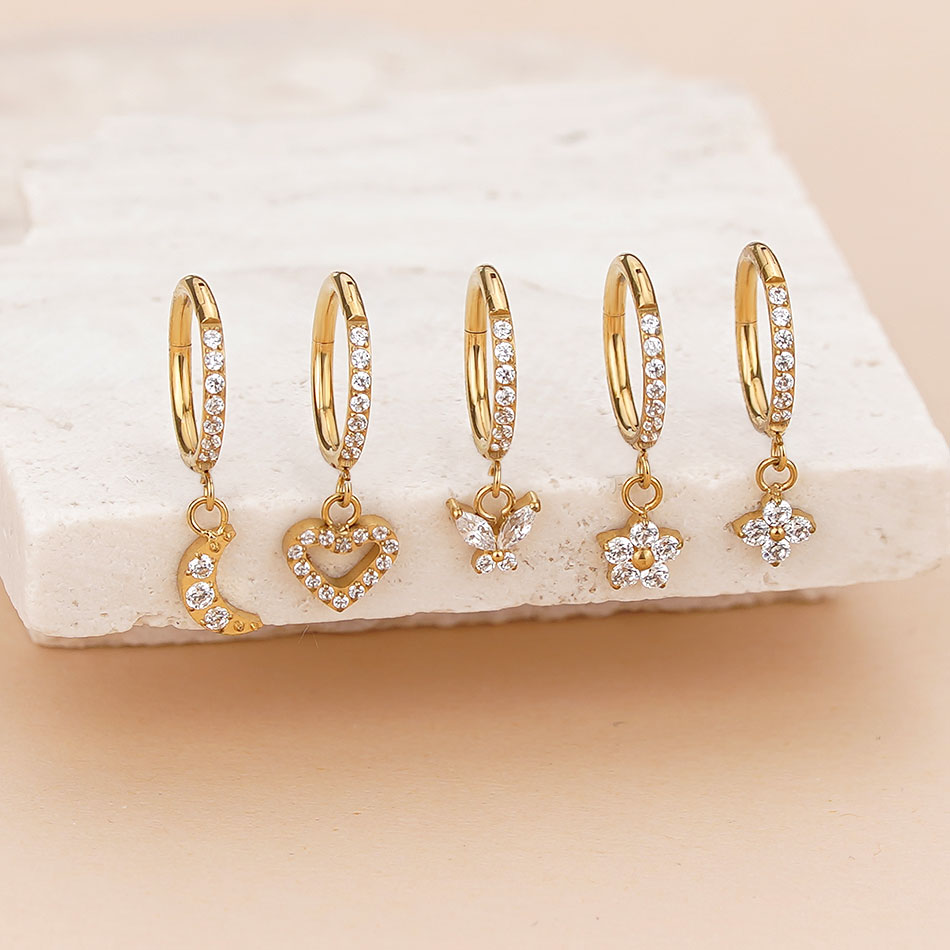 5 Pezzi Orecchini a Cerchio in - Body Jewelry Trend recensione e prezzo