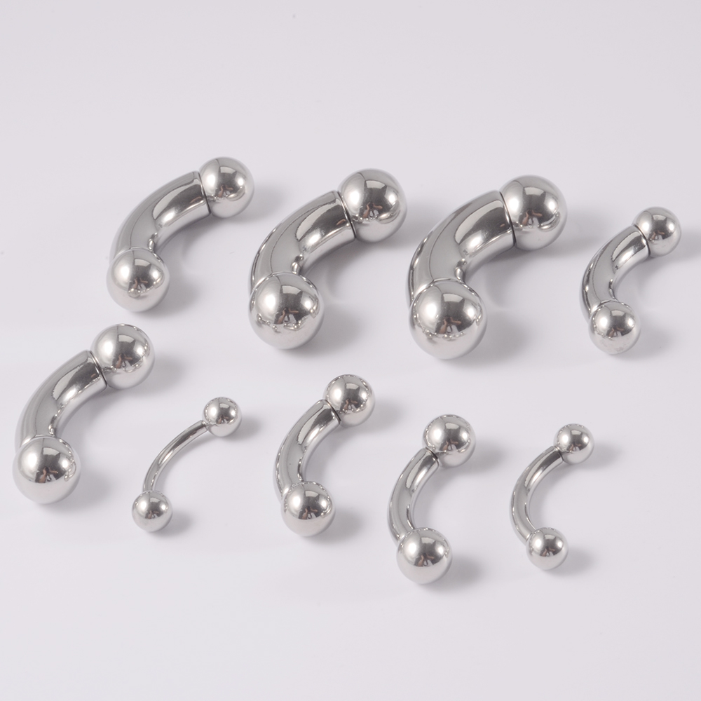 1PC In Acciaio Inox Dritto Bil - Nipple Bar Curved recensione e prezzo