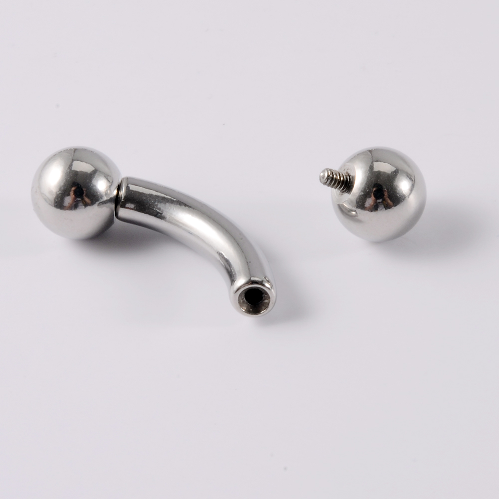 1PC In Acciaio Inox Dritto Bil - Nipple Bar Curved recensione e prezzo