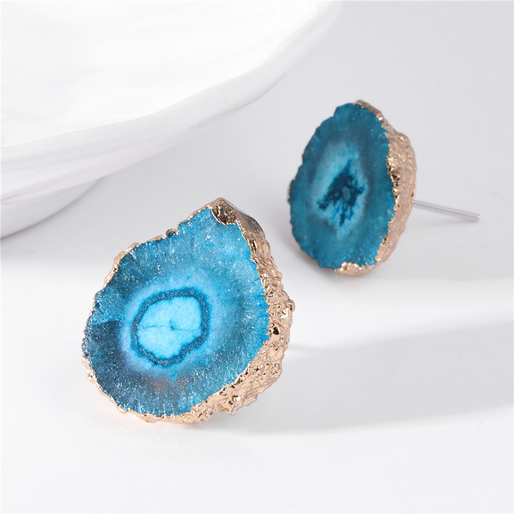 Orecchini irregolari Druzy Geo - Cluster Stud Ear recensione e prezzo