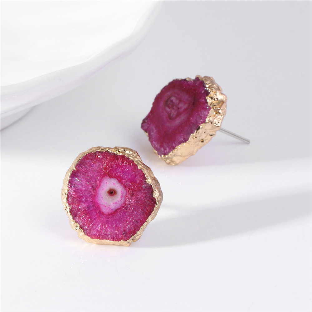 Orecchini irregolari Druzy Geo - Cluster Stud Ear recensione e prezzo