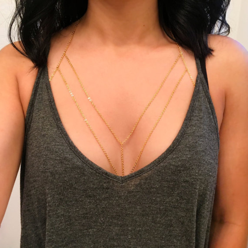 Catena per il corpo sfalsata p - Body Jewelry Sale recensione e prezzo
