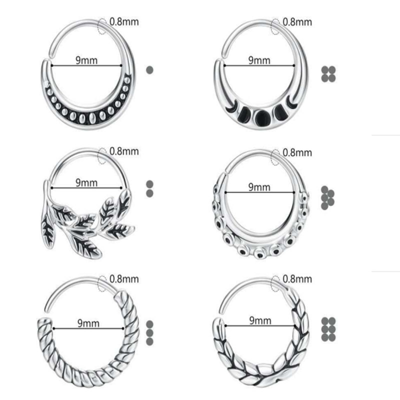 6 pezzi di accessori per anell - Body Jewelry Metal Types recensione e prezzo