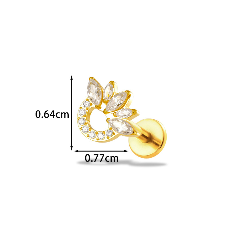 1 Pezzo Piercing Labret in Tit - Body Jewelry Implants recensione e prezzo