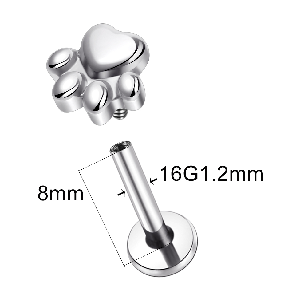 1 pz Implant Grade Titanium Pu - Body Jewelry Implants recensione e prezzo