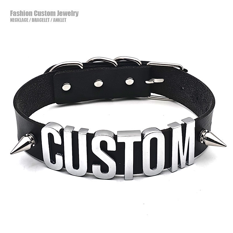Punk rivetto lettere personali - Body Jewelry Goth recensione e prezzo