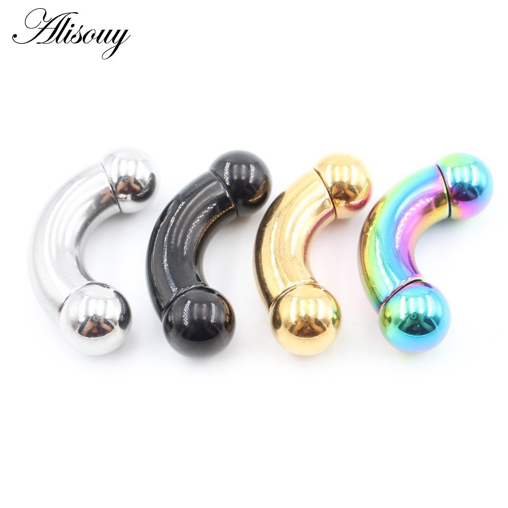 Alisouy 1 pz. Piercing in Acci - Nipple Bar Curved recensione e prezzo