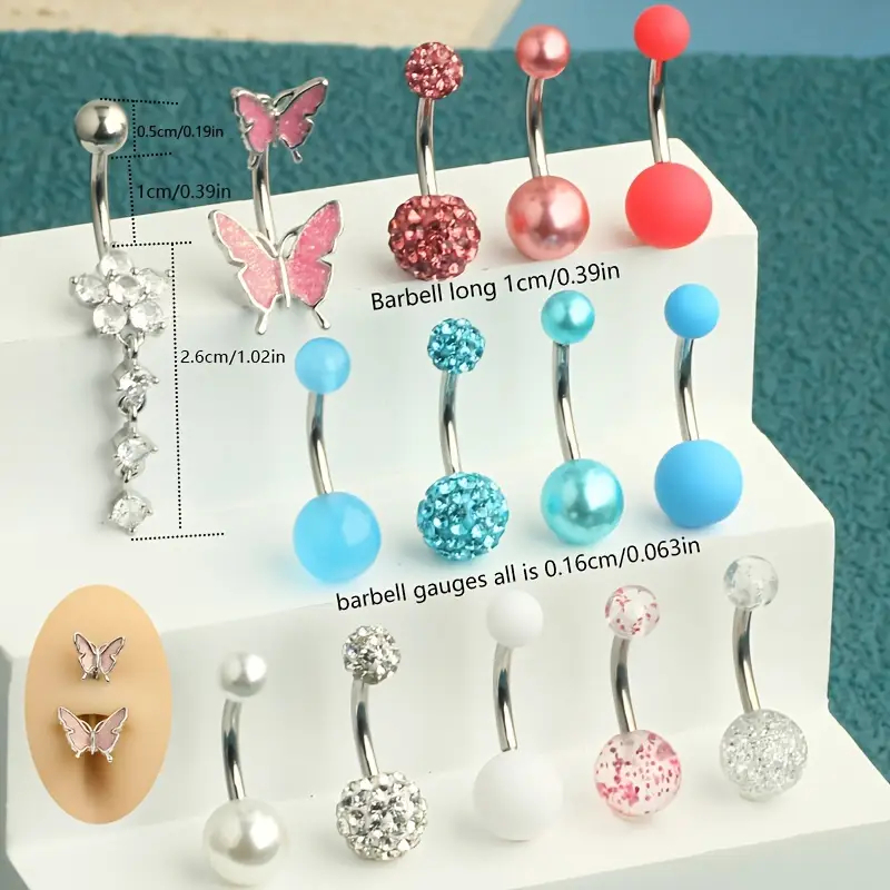 14 pz/scatola Anelli Per Ombel - Body Jewelry Jewelry Box recensione e prezzo
