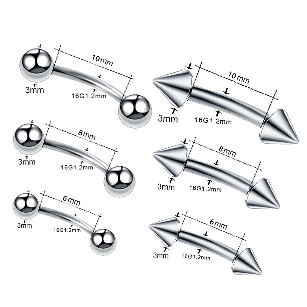 10 pz/lotto Piercing al soprac - Nipple Bar Curved recensione e prezzo