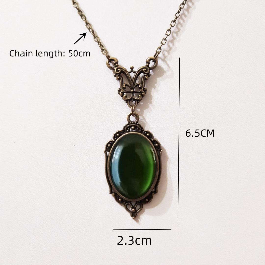 Collana con cammeo verde venen - Body Jewelry Goth recensione e prezzo
