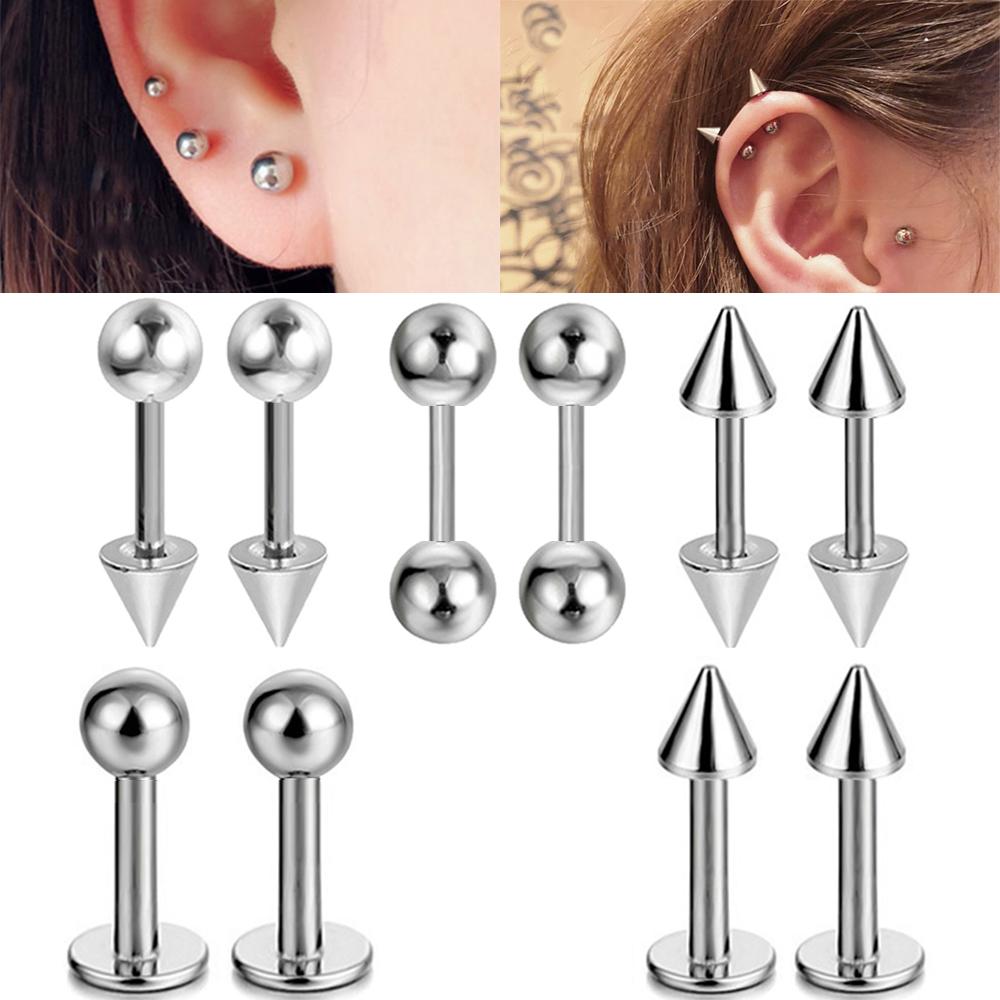 2pcs Labret medico in acciaio  - Body Jewelry Trend recensione e prezzo