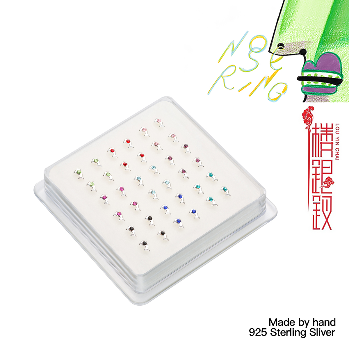 Orecchini a bottone da naso in - Body Jewelry Metal Types recensione e prezzo