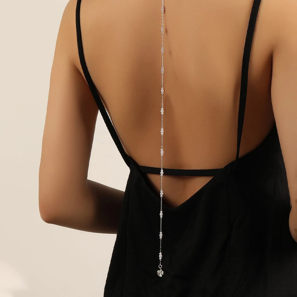 Collana da sposa di lusso con  - Body Jewelry Back recensione e prezzo