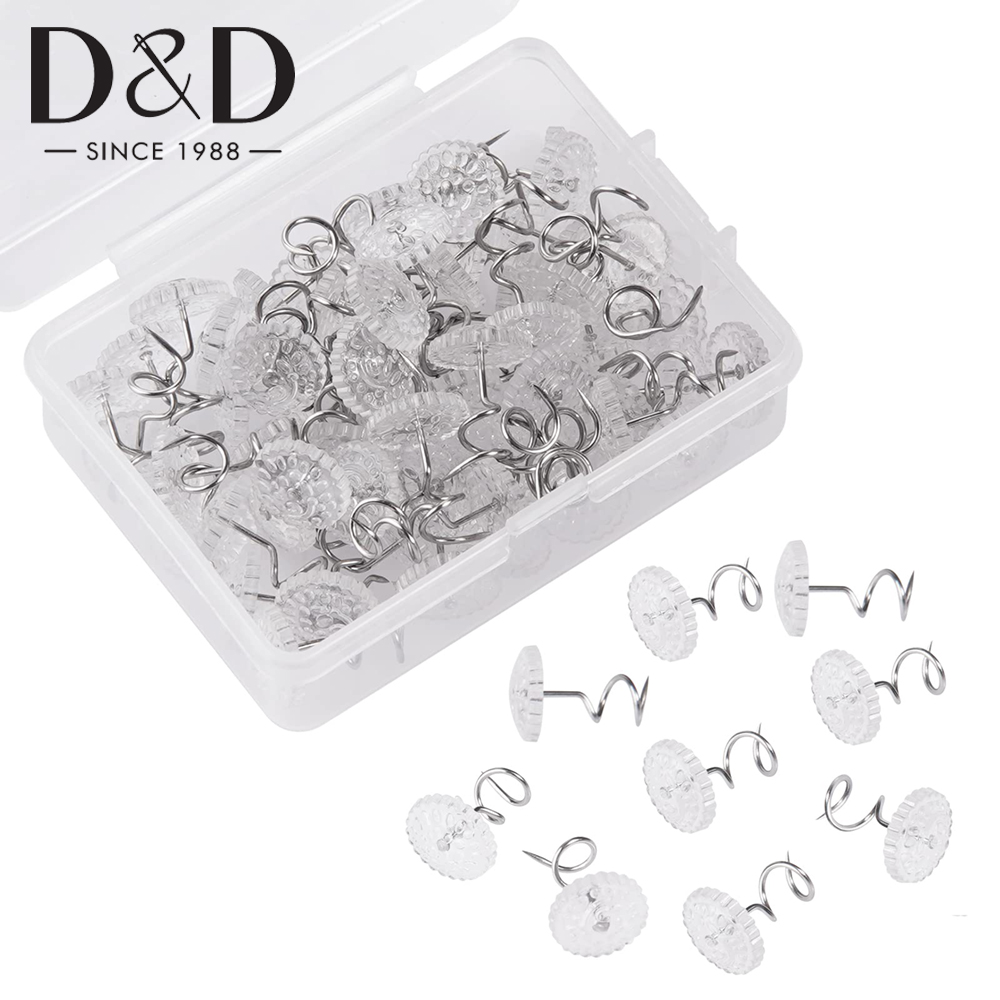20/40/50Pcs Clear Twist Pins B - Threadless Push Pin recensione e prezzo