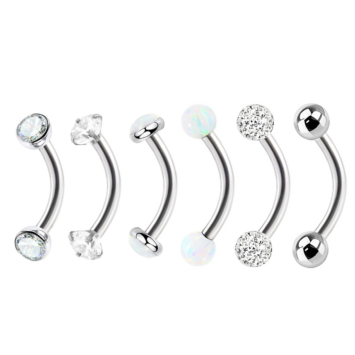 6pc 16g Tipo misto Anello per  - Body Jewelry Metal Types recensione e prezzo