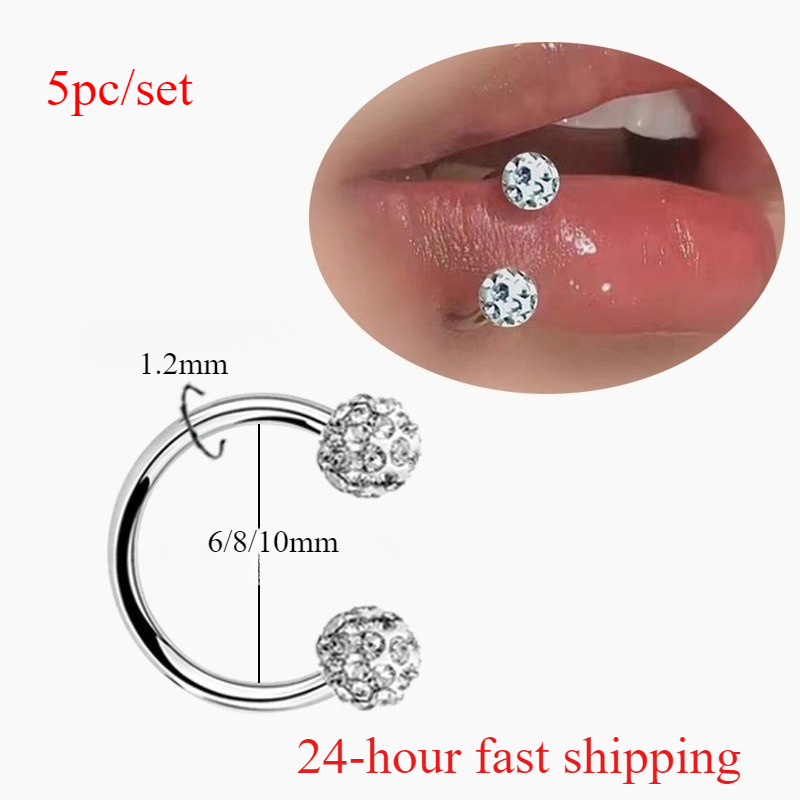 Anello per labbra a spirale co - Body Jewelry Metal Types recensione e prezzo