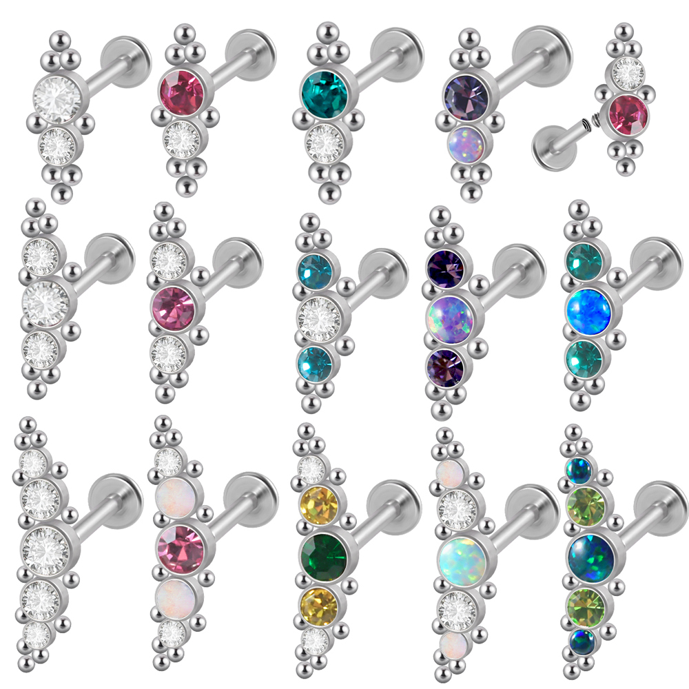 1PC 316L acciaio chirurgico 16 - Cluster Stud Ear recensione e prezzo