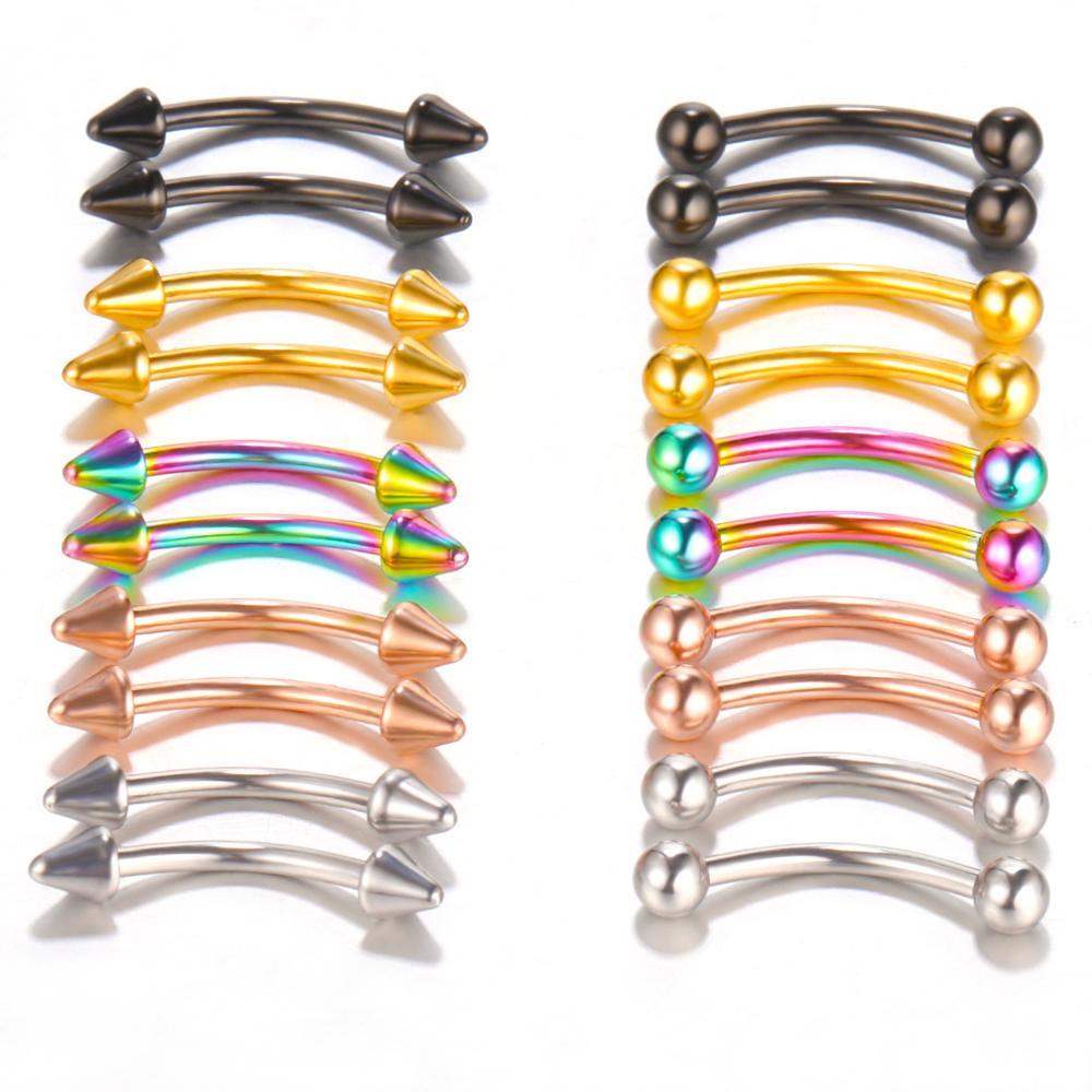 10 pz/lotto Piercing Sopraccig - Nipple Bar Curved recensione e prezzo