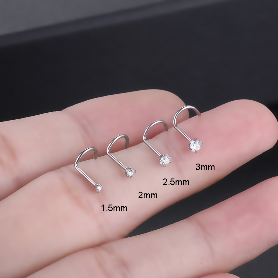 Implant Titanium Nose Stud Rin - Body Jewelry Implants recensione e prezzo