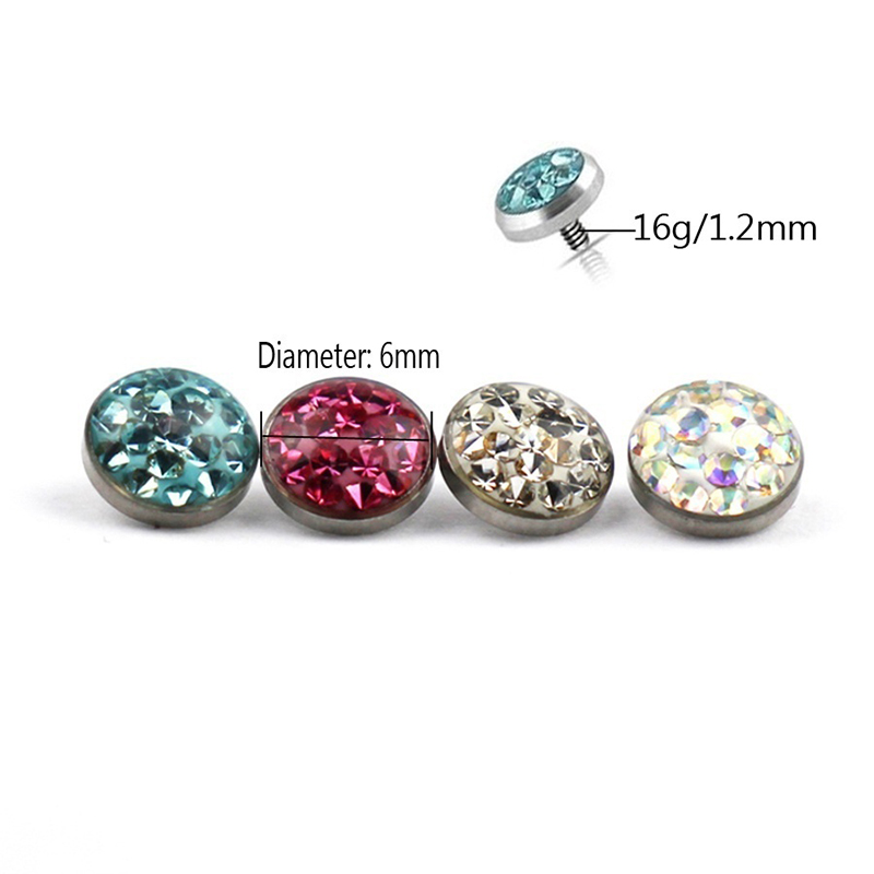 1PC Dermal Anchor Top Piercing - Body Jewelry Implants recensione e prezzo