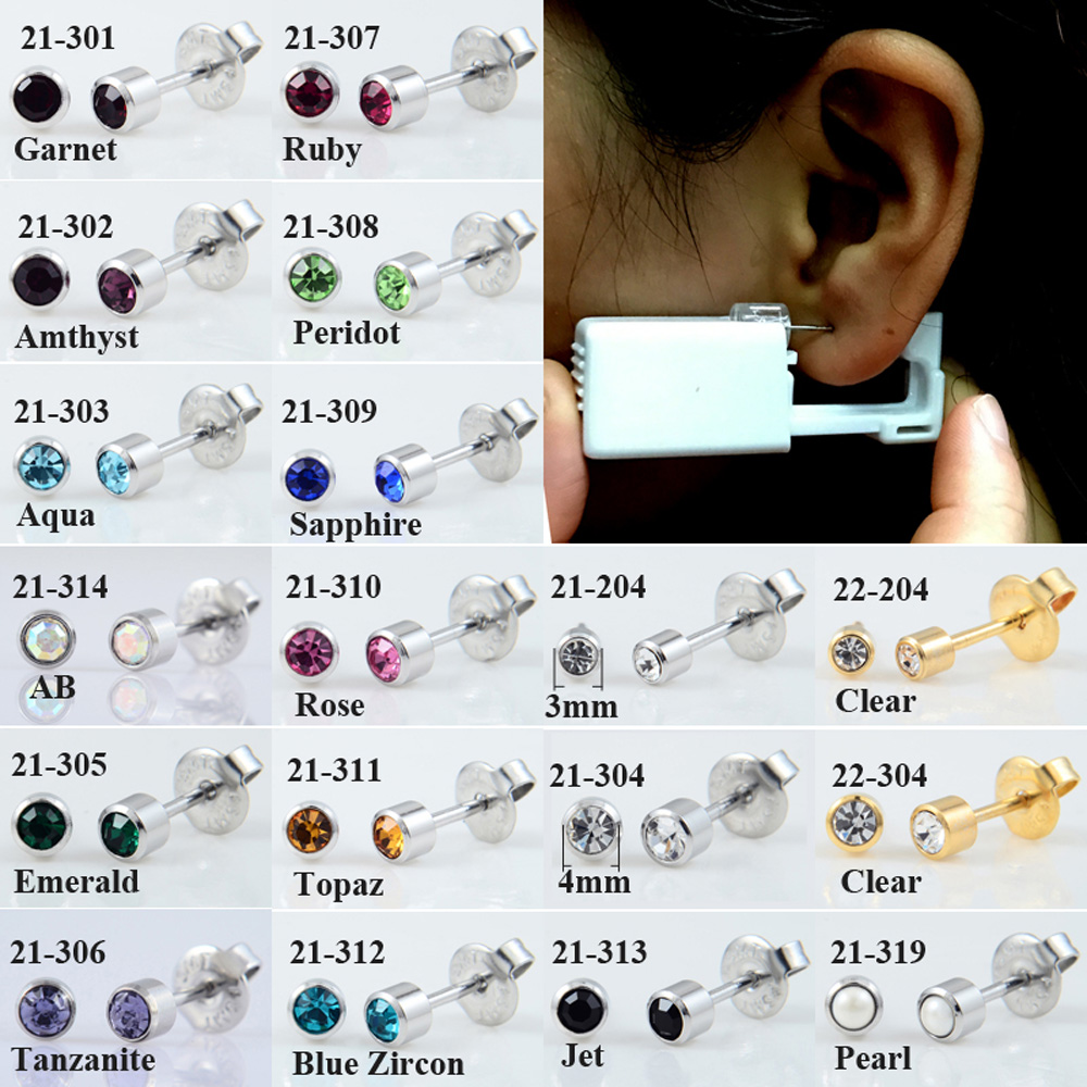 24 pz/scatola No Pain Ear Pier - Body Jewelry Jewelry Box recensione e prezzo