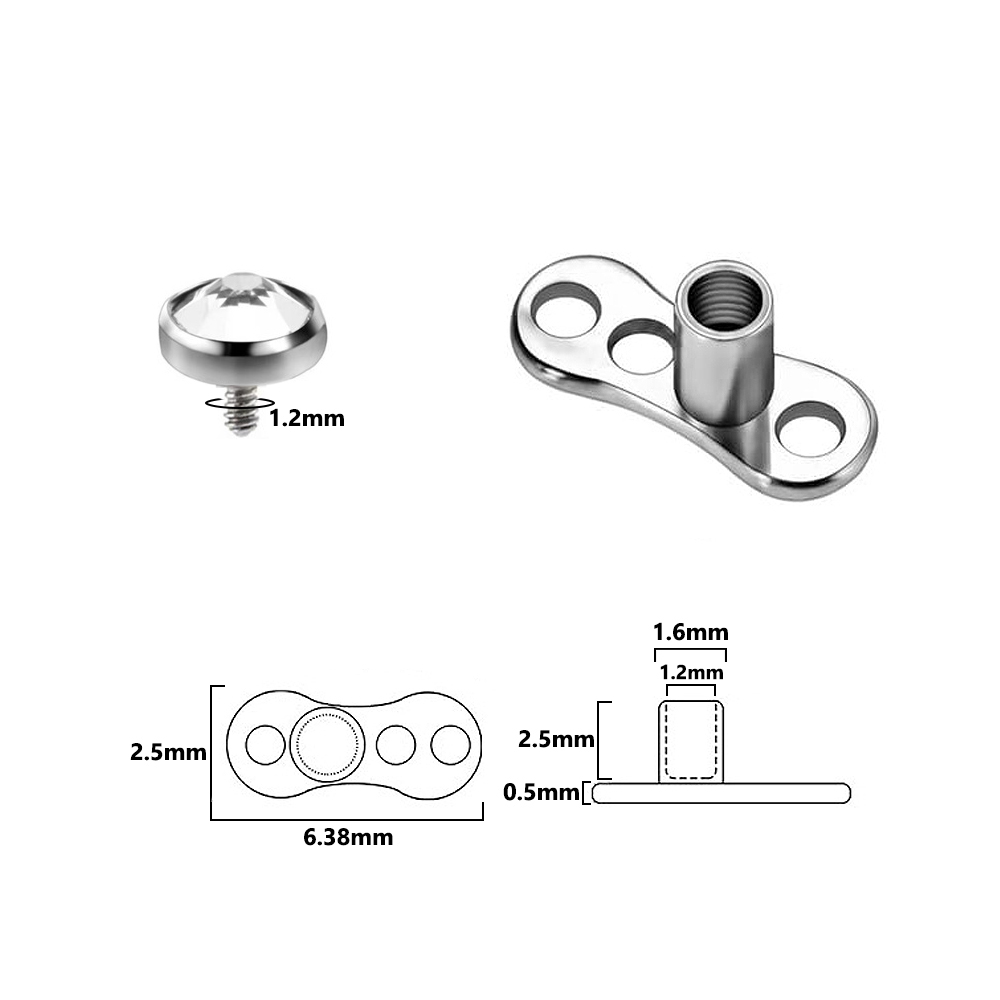 9PCS-1PC Acciaio chirurgico Sk - Body Jewelry Implants recensione e prezzo