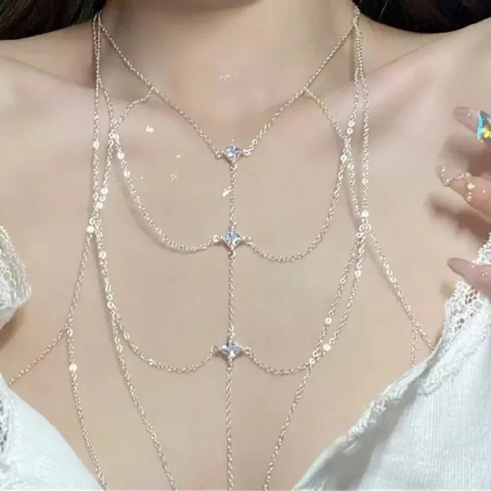 Catena per il corpo con strass - Body Jewelry Trend recensione e prezzo