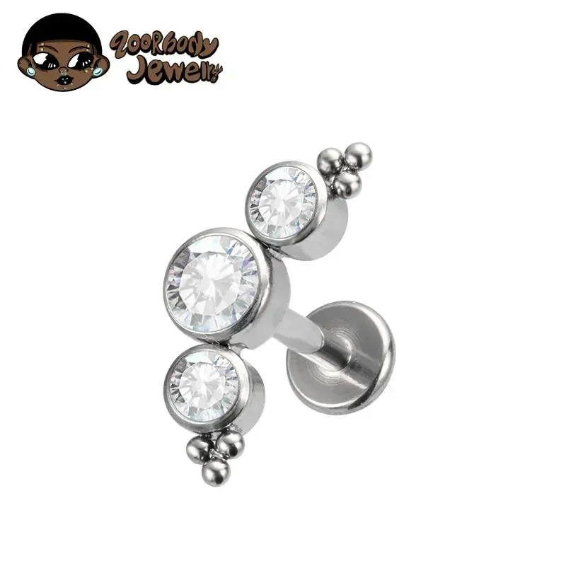 ASTM F136 Piercing in titanio  - Cluster Stud Ear recensione e prezzo