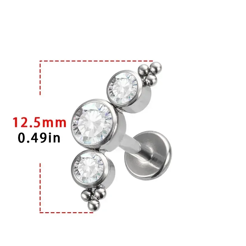 ASTM F136 Piercing in titanio  - Cluster Stud Ear recensione e prezzo