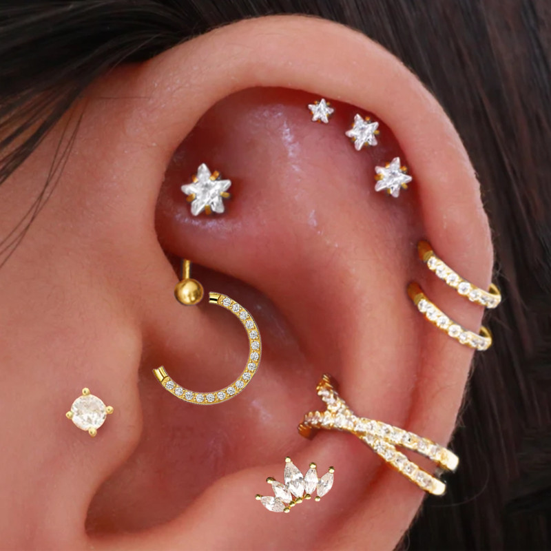 Helix Piercing Star Orecchini  - Body Jewelry Trend recensione e prezzo