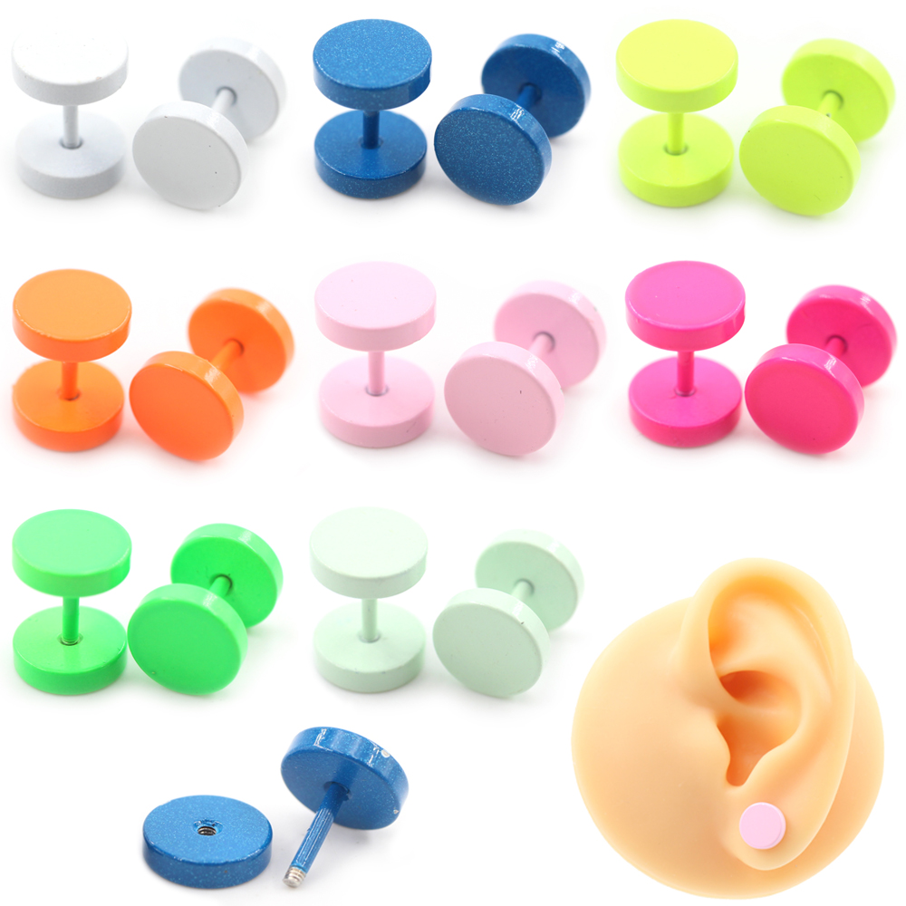 2 Pezzi Orecchini a Perno Roto - Body Jewelry Goth recensione e prezzo