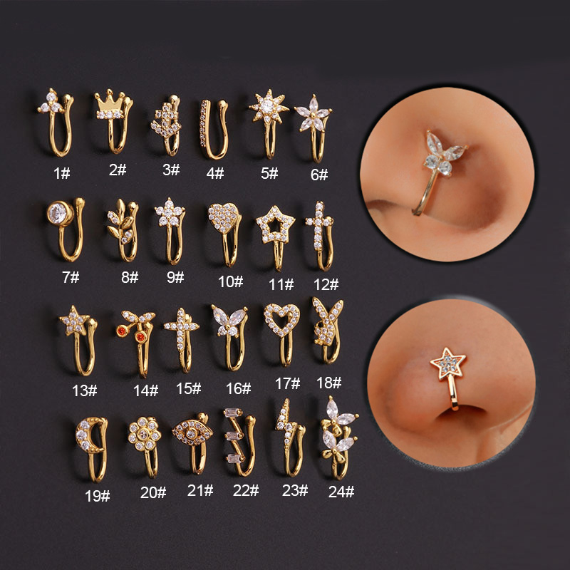 Nuovo 1 pz falso Piercing Clip - Body Jewelry Trend recensione e prezzo